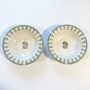 Portfolio by Pfaltzgraff Naturewood Cottage Garden Birdhouse Set of 2 Bowls